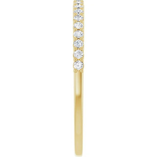Shank picture for 1.3 mm Half Eternity Diamond Ring