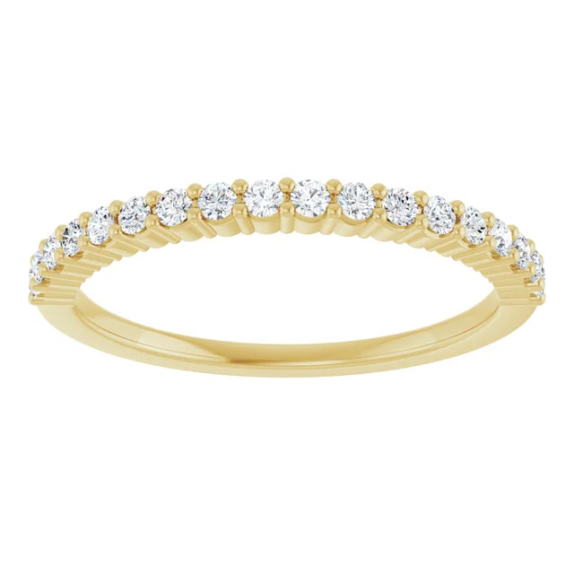 1.5 mm Half Eternity Stackable Diamond Ring