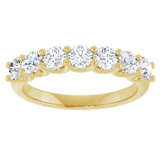 1 CTW 7 Stone Diamond Anniversary Band