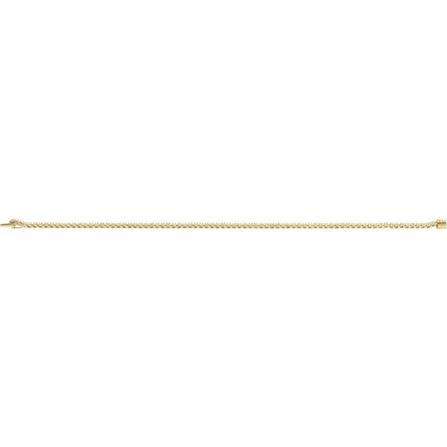 Full Length Picture for 1CTW Diamond Tennis Bracelet Set in Yellow Gold