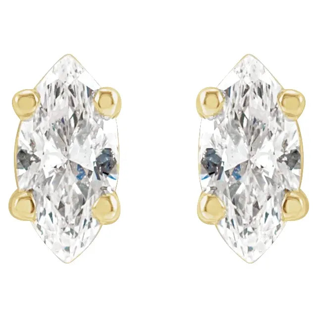 Classic Marquise Diamond Stud Earrings