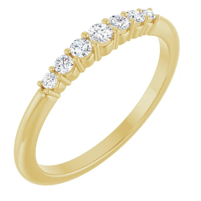 1/6 CTW Natural Diamond Stackable Ring