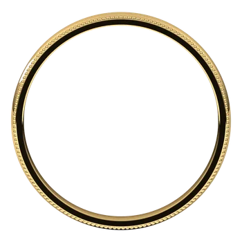 Jordan’s Classic 2.5 MM Milgrain Half-Round Comfort Fit Wedding Band