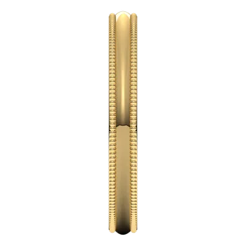 Jordan’s Classic 2.5 MM Milgrain Half-Round Comfort Fit Wedding Band