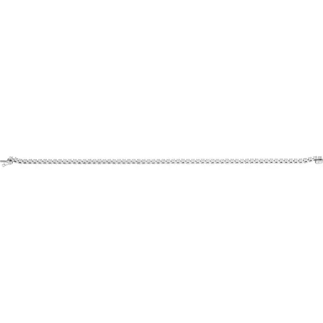 Open clasp 2 CTW Diamond Tennis Bracelet Set in white gold