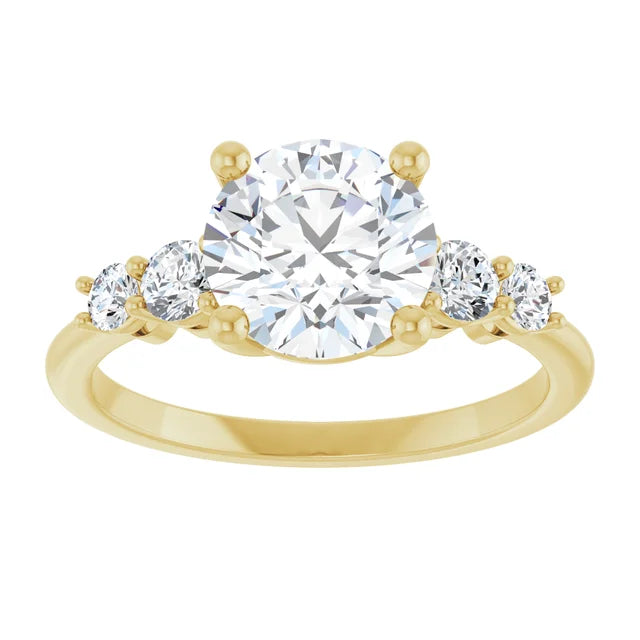 2.5 CT 5-stone Diamond engagement Ring