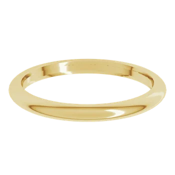 2MM Half Round Comfort Fit Wedding Band