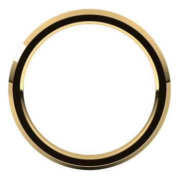 Full Zoom for Yellow Gold 2MM comfort Fit Knife Edge Wedding Band