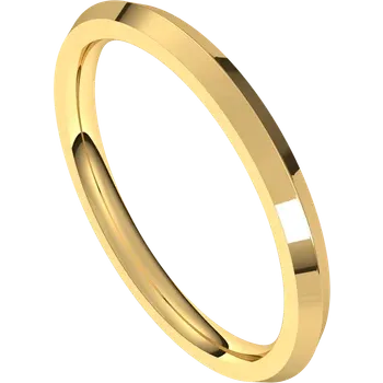 Sideway Picture for 2MM comfort Fit Knife Edge Wedding Band