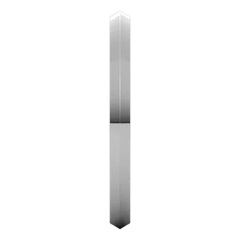 shank picture for 2MM comfort Fit Knife Edge Wedding Band in white old or platinum