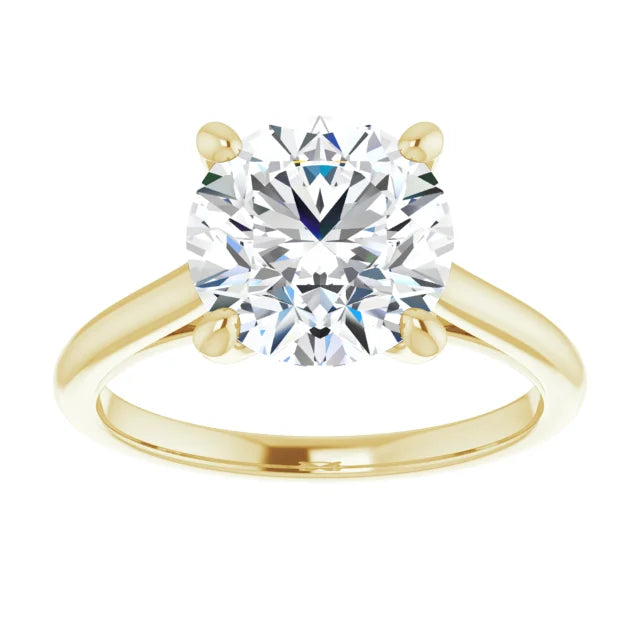 3 CT infinity Round Diamond solitaire engagement Ring
