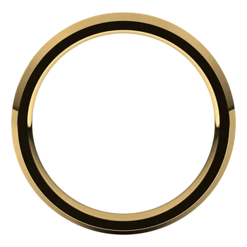 Full Picture for Yellow Gold 3 MM Comfort Fir Knife Edge Wedding Band