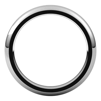 Full zoom for 3MM Comfort Fit Domed Band Set in white gold or platinum