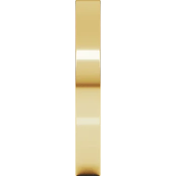 Shank picture for 3MM Comfort Fit Flat Wedding Band made in yellow gold