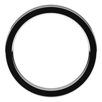 Full zoom for 3MM Comfort Fit Flat Wedding Band made in white gold or platinum