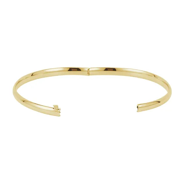 open 4 mm Hinged Bangle Bracelet