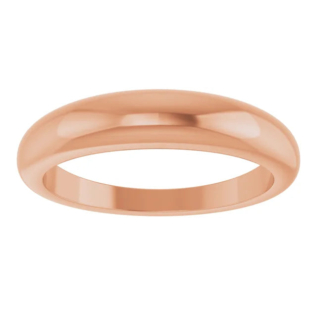 Rose Gold Gold petite Dome Ring Rose