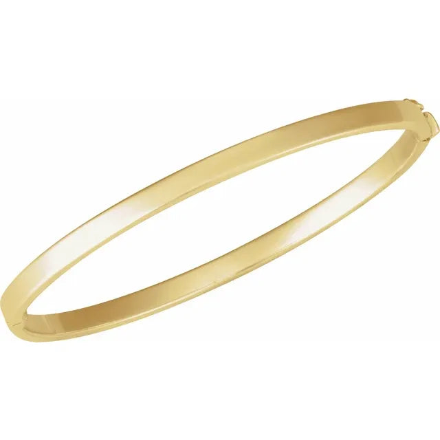 Side view for Hinged Bangle Bracelet