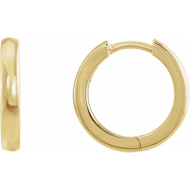 15MM Hinged Hoop Earrings