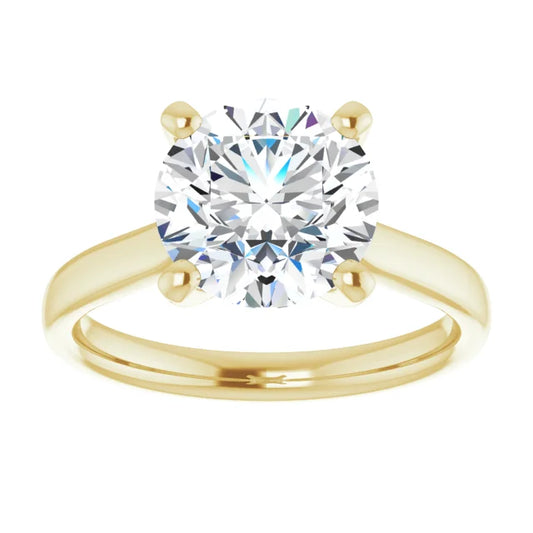 3 CT Round Diamond Solitaire engagement Ring
