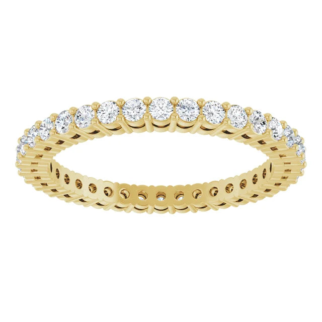 1.7 MM Double Gallery Full Eternity Diamond wedding band for women