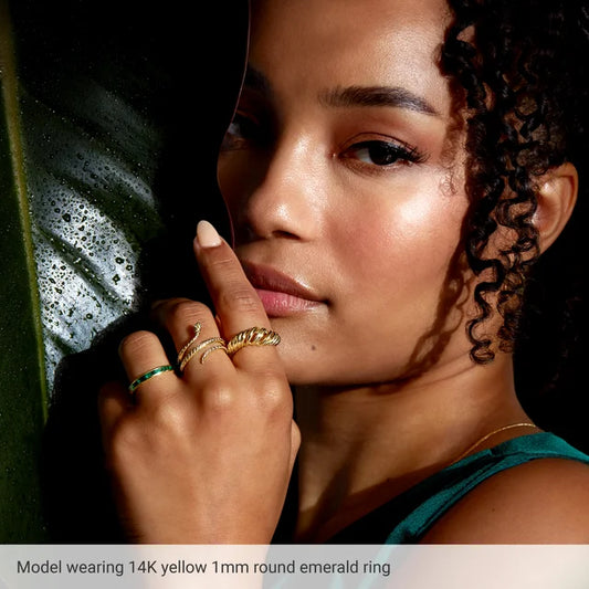 Model wearing a snake Ring