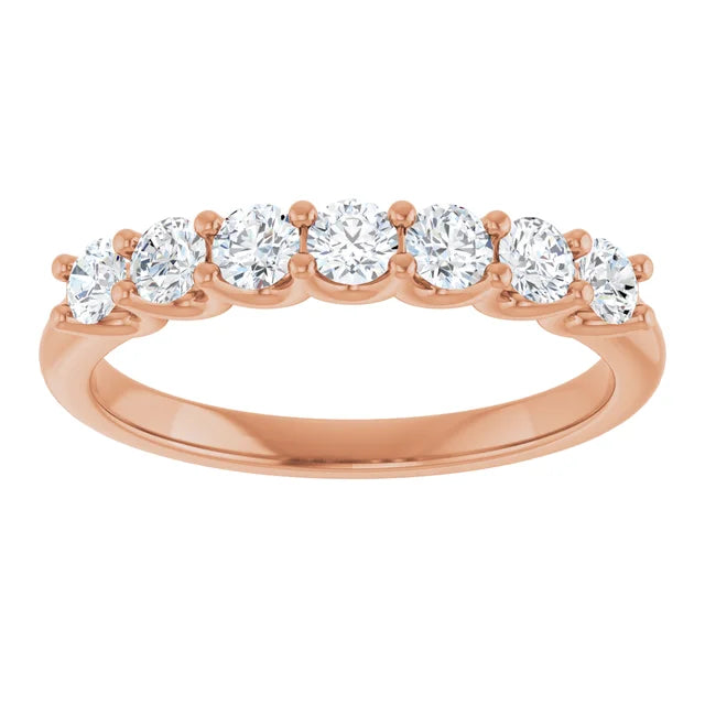 7-Stone Diamond Anniversary Band – 1/2 CTW