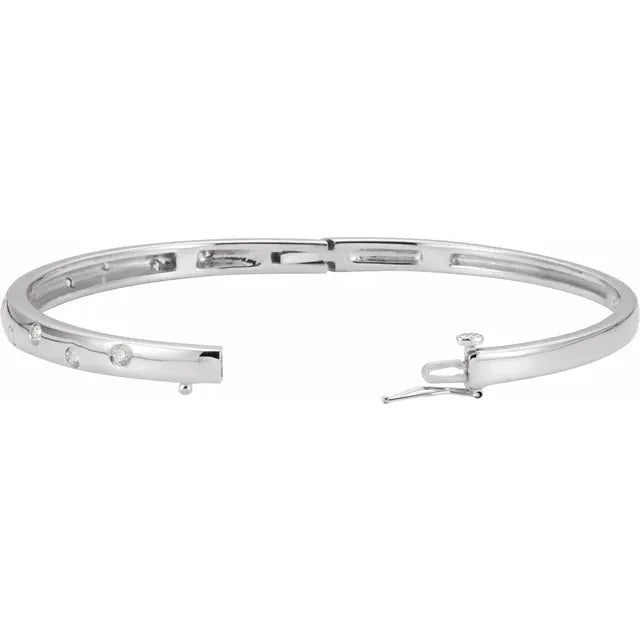 1/2 CTW Diamond Bangle Bracelet