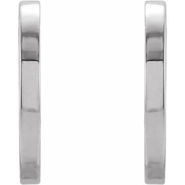 Flat Gypsy Diamond Hoops