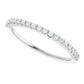 Side picture for 1/5 CTW 1.3 MM Jordan’s Classic Shared-Prong Diamond Wedding Band Set in white gold