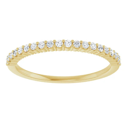  1.3 mm Half Eternity Diamond Ring 