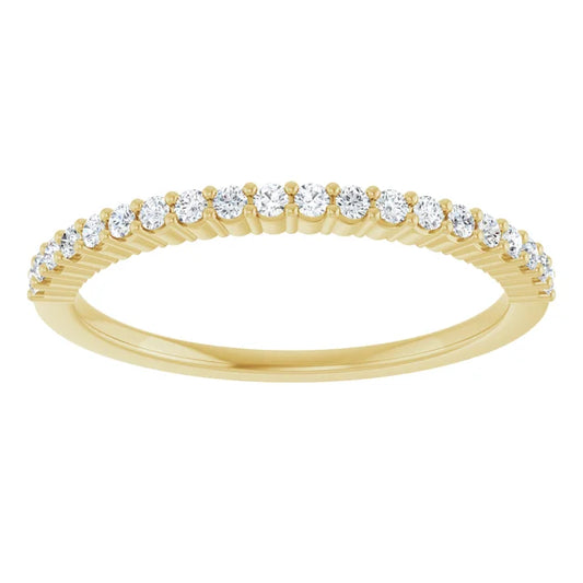  1.3 mm Half Eternity Diamond Ring 
