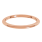 Rose Gold 1.5 MM Comfort Fit Standard Weight Half Round Band 