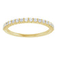  1.5 mm Half Eternity Stackable Diamond Ring 