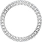 Full picture for 1.7 MM Double Gallery Full Eternity Diamond wedding band for women Set in white gold or platinum 