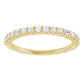 1.7 mm Half Eternity Stackable Diamond Ring 1/3 CTW 