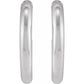13 MM Tube Hoop Earrings 
