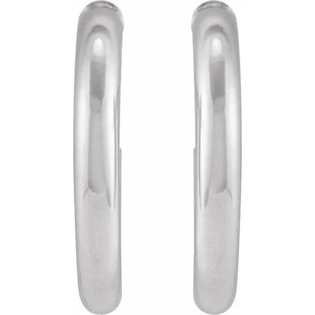 13 MM Tube Hoop Earrings 