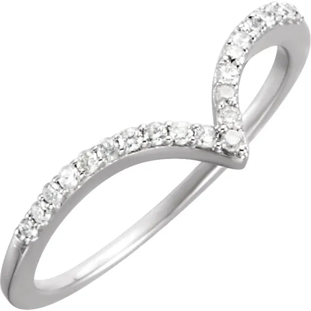 1/6 CTW Natural Diamond Wedding Ring 14K white gold