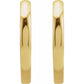 15 mm Hinged Hoop Earrings in yellow gold