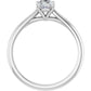 1 CT Oval Solitaire Diamond Engagement Ring set in white gold or platinum showing under gallery 