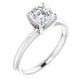 1 CTW Diamond engagement ring on platinum