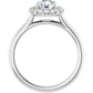 14K White Round 1 CTW Diamond Engagement Ring Full photo