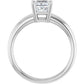 1 CT Princes Cut (Square Cut) Solitaire Diamond Engagement Ring Set in white gold or platinum Showing Under gallery 