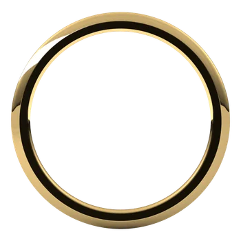 Gold ring on a white background