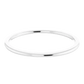 14K White Gold or platinum 1 MM Comfort Fit Standard Weight Half Round Band 