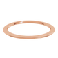 Rose Gold 1 MM Comfort Fit Standard Weight Half Round Band 