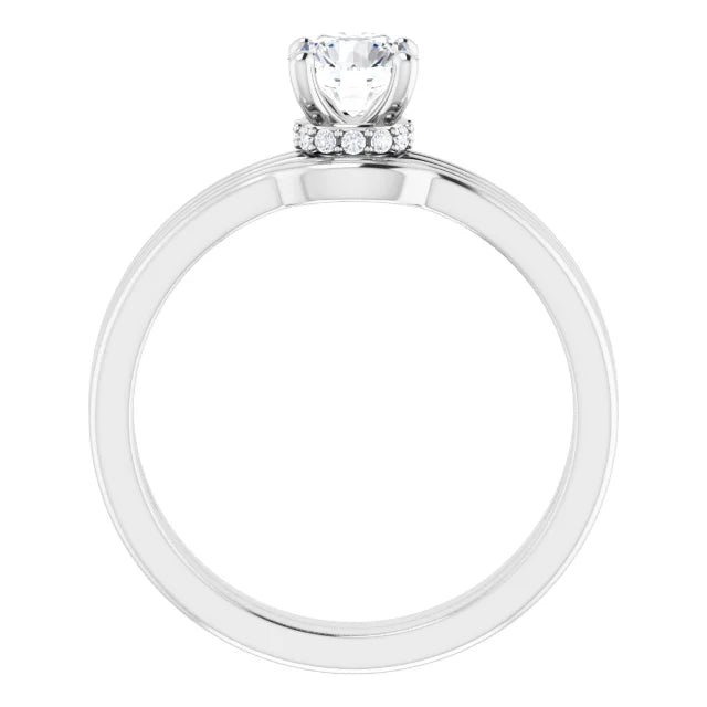 1/2 CTW Round Solitaire Diamond Engagement Ring