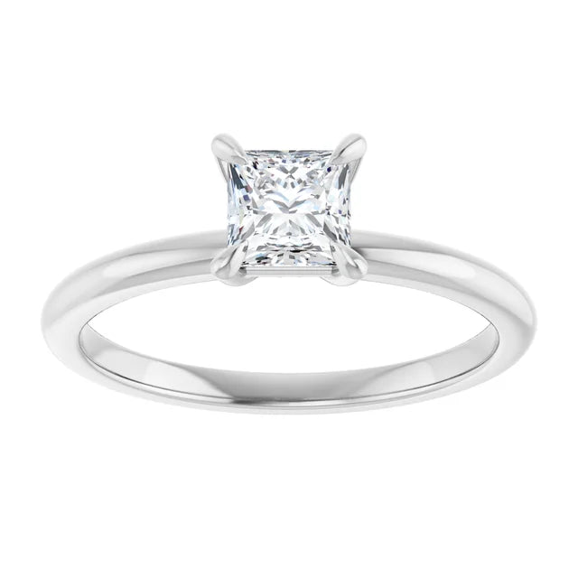  1/2 CTW diamond engagement ring on 14K White Gold