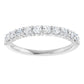 White gold or platinum 1/2 CTW Shared-Prong Diamond Half Eternity Ring  